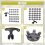 Spikes Set Includes 30 Pcs  Cleats Replacement  Cleats Spanner Metal Thread Screw 6 mm Dia  Spike Too 10