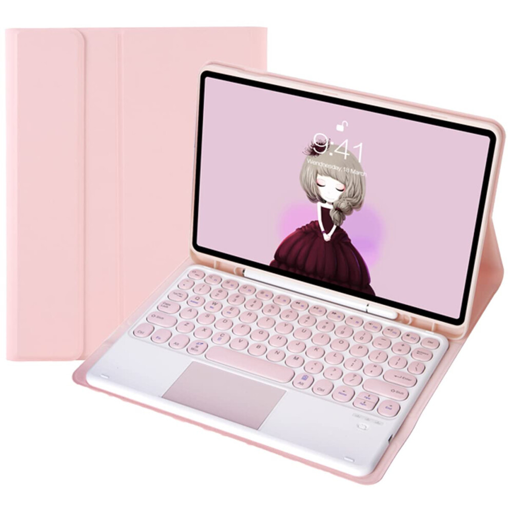 Keyboard Case With Trackpad And Pencil Holder, Detachable Bluetooth Cover For Ipad Air 4 5 10.9 Inch 9771547581406