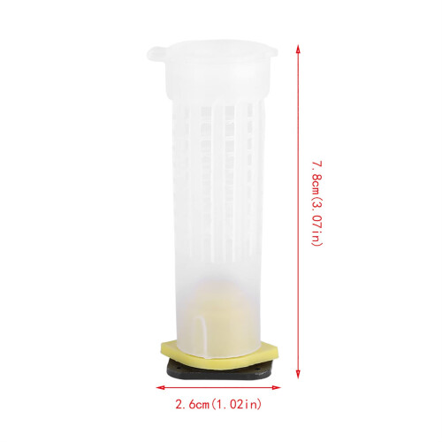 Bee Queen Rearing Kit 100 Pcs Plastic Beekeeping Queen Cage Set for Beekeepers 1