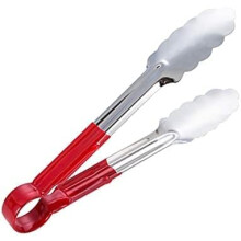 Kitchen Tongs 29cm Silicone Tip HeatResistant Nonstick Safe for Cooking Frying and Barbecue