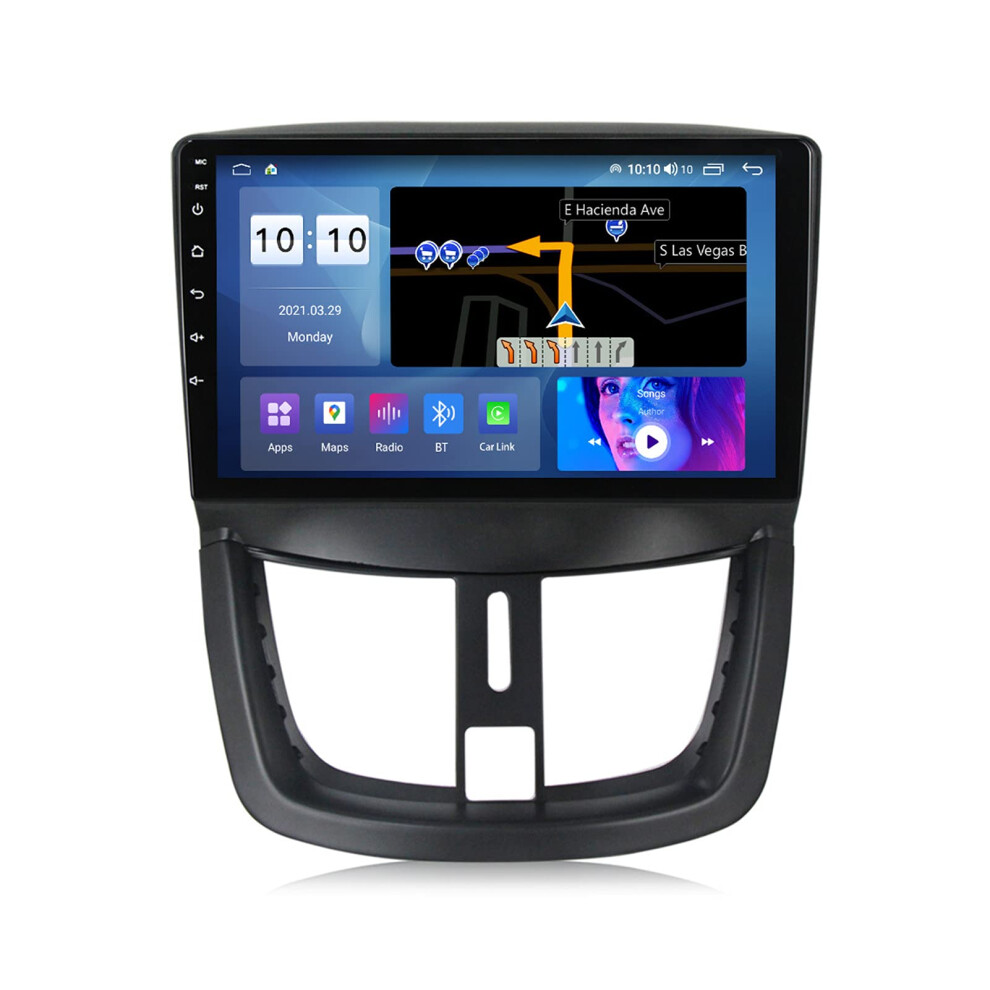 Android 10 Car Stereo For Peugeot 207 2006Â2015, 9 Inch Touch Screen With Gps Navigation, Wireless Carplay Android Auto 4G Dsp 9330225016687