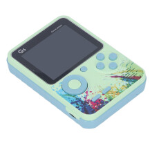 Retro Handheld Game Console 3.0 Inch LCD Green HD Color Display with AV Output Multiple Games