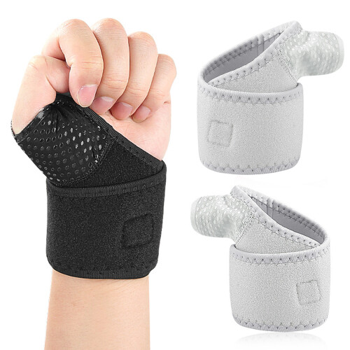 Support de poignet respirant, protège-poignet élastique,-Noir 2
