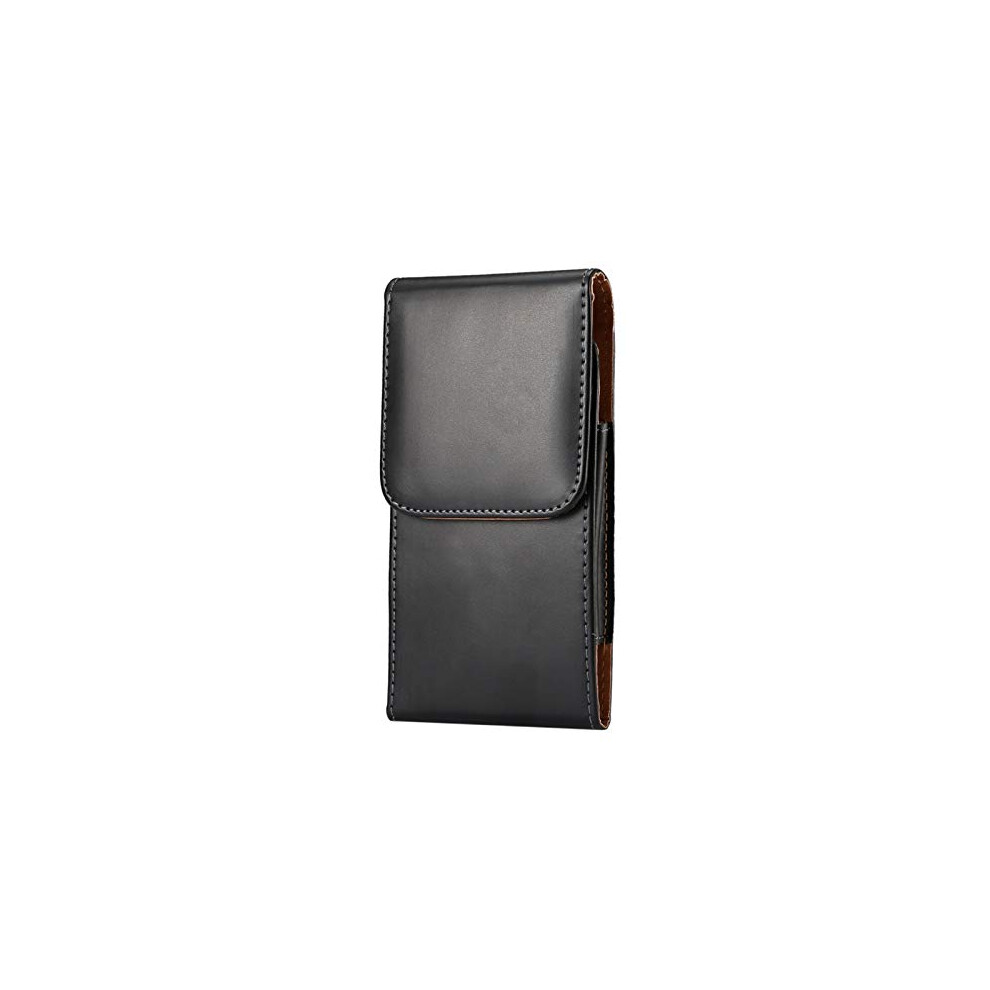 Pu Leather Phone Holster With Magnetic Closure, Dual Belt Clip, Vertical Pouch For Iphone And Samsung 9092120206999