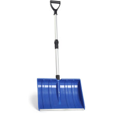 47 Inch Aluminum Snow Shovel with Ergonomic DGrip, Large Scoop, NonSlip Handle for Driveway and Car