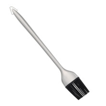 Heat Resistant Silicone Basting Brush with Stainless Steel Handle for BBQ Grilling and Baking