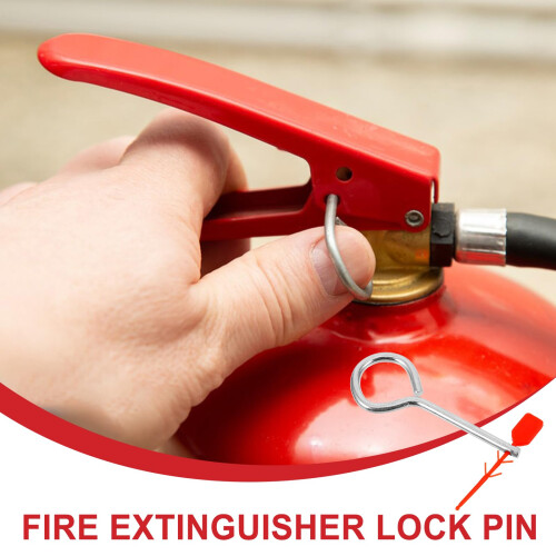 Fire Extinguisher Lock Pin Replacement Kit, Durable Metal Pull Pins, Pack of 10 2