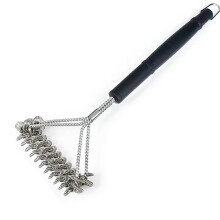 Grill Cleaning Brush with DualSided Stainless Steel Bristles, 360 BBQ Brush for Gas Charcoal Electric Grills