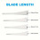 3Pack 580mm Nylon Wind Turbine Blades for Horizontal Axis Small Wind Generator Replacement 4