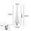 3Pack 580mm Nylon Wind Turbine Blades for Horizontal Axis Small Wind Generator Replacement 5