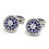 Stylish Men's Cufflinks Sleeve Button Designed for Easy-Blue 1
