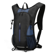 25L Ultralight Waterproof Hiking Backpack Foldable Daypack with Reflective Strips Black Deep Blue