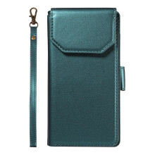 Wallet Case with Card Holder, PU Leather Flip Cover with Wrist Strap and Kickstand for Samsung Galaxy S10