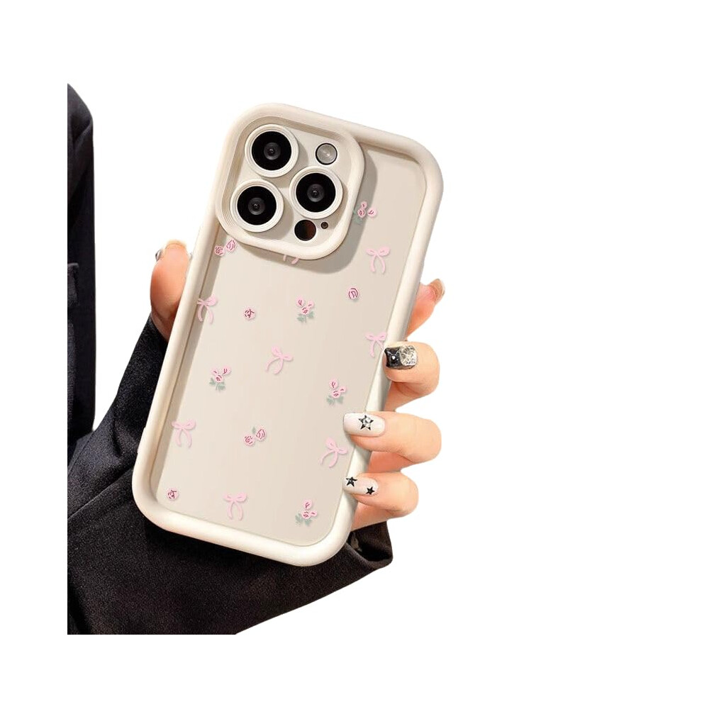 Case For Iphone 16 Pro Max Slim Soft Tpu Cover With Small Flower Bow Design Ultra Slim Antifingerprint 9330225018322