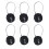 Cable Combination Lock with Flexible Cable Design, 3 Digit Code for Travel Luggage, Gym, School – Black 1