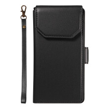 Wallet Case PU Leather Flip Cover with Card Holder Kickstand and Wrist Strap for Samsung Galaxy S20 Plus