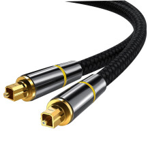 Optical Audio Cable for Soundbar and TV, Pure Digital Sound, Gold Plated Connectors, Low Signal Loss
