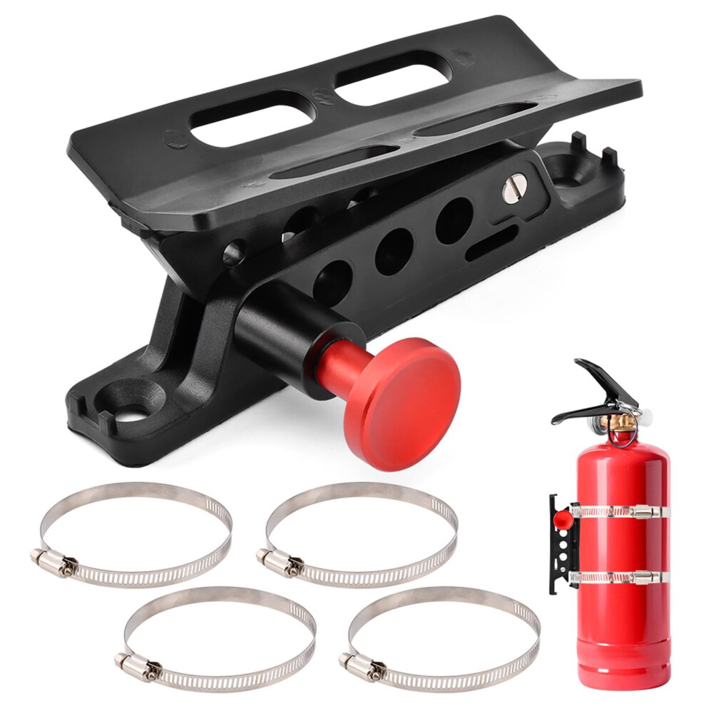 Aluminum Quick Release Utv Fire Extinguisher Mount With Adjustable Clamp And Antislip Holder For Atv 9092120206937