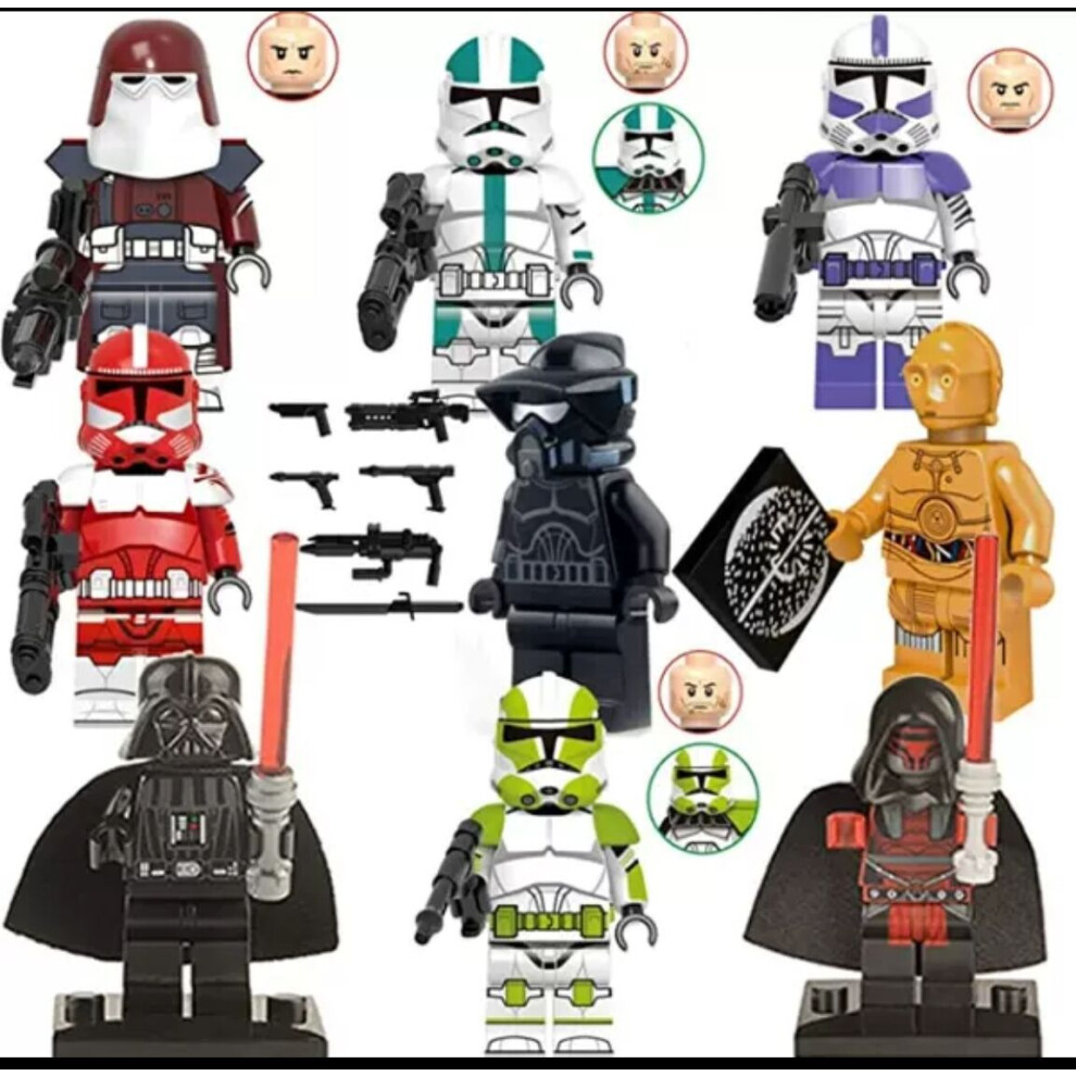 Photos - Action Figures / Transformers 9pcs Star Wars Cody Bray Commander Suo Mini Figures Building Blocks Toys Gift