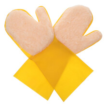 Yellow Swimming Pool Cleaning Gloves Mitts for Hot Tubs Spa Scrubbing with ColdWater Grip