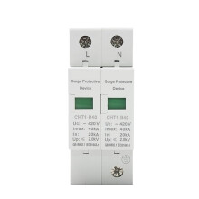 Mini 2P 420V Surge Protector for Solar PV, DIN Rail Mount SPD 20kA 40kA, Compact Discharge Capacity