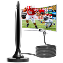 HDTV Antenna Long Range Reception for Smart TV Indoor Outdoor, 4K 8K Support, Magnetic Base