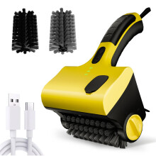 Electric Grill Brush with Water Tank, Cordless Rechargeable BBQ Cleaner, IPX7 Waterproof Stainless Steel