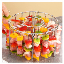 Air Fryer Skewer Rack 24 Pack Stainless Steel Kabob Skewers Set for Even Cooking and Grilling