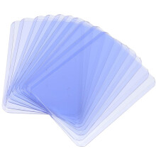 Clear PVC Card Sleeves 30 Pack, ScratchResistant Game Card and Badge Protectors