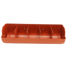 Piglet Feeding Trough Plastic Single Compartment Feeder with MultiHole Design for Nursery Pens