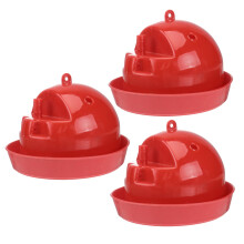 Automatic Chicken Waterer 3 Pack Poultry Drinker Set with SpillReducing Design for Coop and Brooder