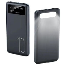 10000mAh Portable Power Bank with Dual FastCharge Ports, LED Flashlight, Digital Display and 3 Cables