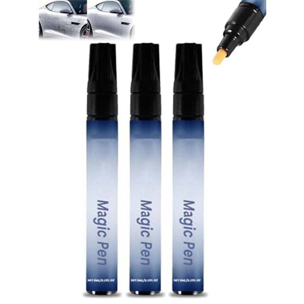 Car Scratch Remover And Pen Set, Quick Scratch For All Paint Colors, Weatherproof, 3Pcs 9771547582946