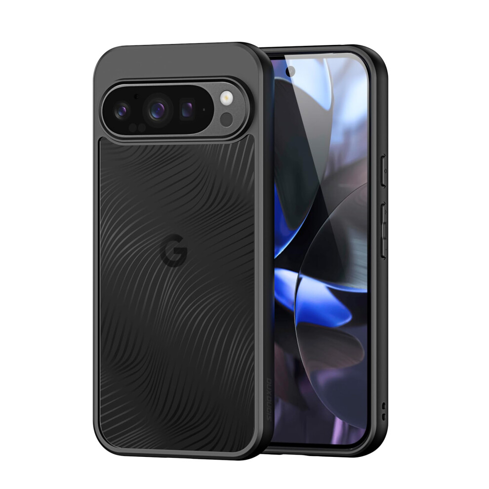 Clear Shockproof Case With Hydrophobic Antifingerprint Coating For Google Pixel 10 Pro Xl Black 9073542725268