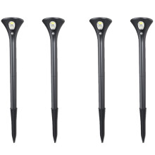 Solar Spot Lights Outdoor, 4 Pack LED Solar Powered Solar Lights Outdoor with Motion Sensor Auto /Off Waterproof