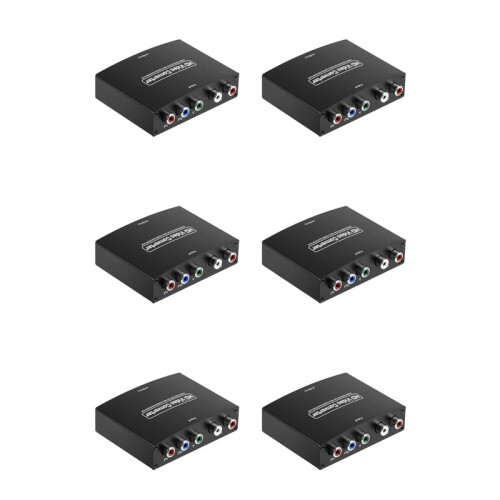 6X Convertitore da Ypbpr un  Component un HD Compatibile con  Convertitore da Ypbpr+L/Raudio un  Compatibile