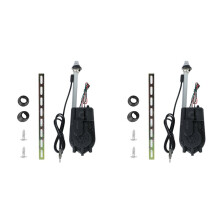 2X Electric Power Automatic Telescopic Antenna Exterior Vehicle Aerials 12V Universal Waterproof for Car SUV AM FM Radio