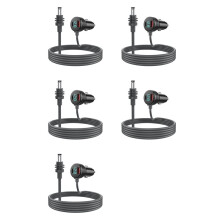 5X for Starlink Power Cable 12V-24V Cigarette Lighter Adapter to Power Cable with USB Type-C Port & Voltmeter 2m