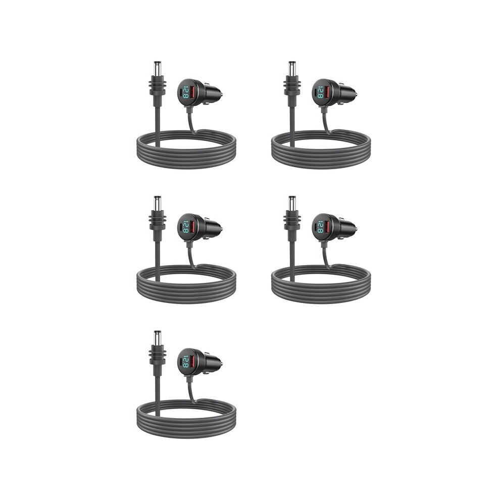 5X For Starlink Power Cable 12V-24V Cigarette Lighter Adapter To Power Cable With Usb Type-C Port & Voltmeter 2M 6034021483119