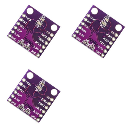3X MLX90393 3D Digital Hall Sensors 3D Position of the Rotational Angular Displacement Sensor Board Contactless