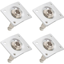 4X Chrome Plate Space E-Output Socket for Electric Guitar