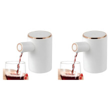 2X Elektrische Wijnbeluchter voor Wijn, Whisky, Soju en Sterke Drank Perfecte Wijndispensermachine, Sterke Drankschenker
