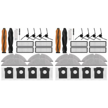 2 Set Accessories Kit for  D20 Pro  Robot Vacuum Cleaner Parts Main Side Brush Hepa Filter Mop Cloth Dust Bags