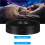 2X Round Stand Led Rotating Display Stand Base for Crystals Lighted Base 8 Light Modes Display Pedestals(Black) 4