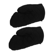 Thick Heat Resistant Oven Mitts with Extended Cuff and NonSlip Grip for Baking BBQ Grilling