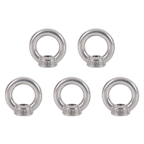 25X M6 Eye Mutter Rostfritt Stål Marine Lifting Eye Mutter Ring Mutter Eyelet för Kabellyft 1