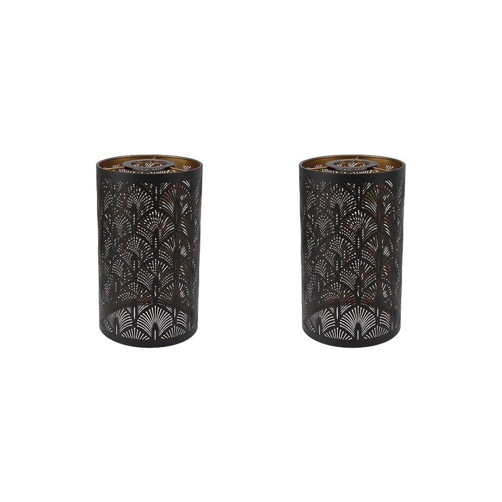 2X Metal Cylinder Lamp Shade, Modern Hollow Out E27 E26 Lampshade For Bedroom Living Room 6032401352147