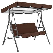 Tissu ImperméAble Jardin Patio SièGe Pivotant Housse de Chaise Couverture SupéRieure Camping en Plein Air Cour Hamac Chaise Auvent Couverture-C