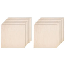 24X Basswood Board,Basswood Sheet Plywood Smooth  Wood Board for Laser Cutting,DIY Building Model 30x30x0.3cm