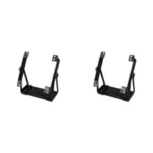 2X Multi-Purpose Fan Mount Stand PC Case External Cooling Fans Bracket for 120 & 140mm PC Fans, 360 Degrees Black
